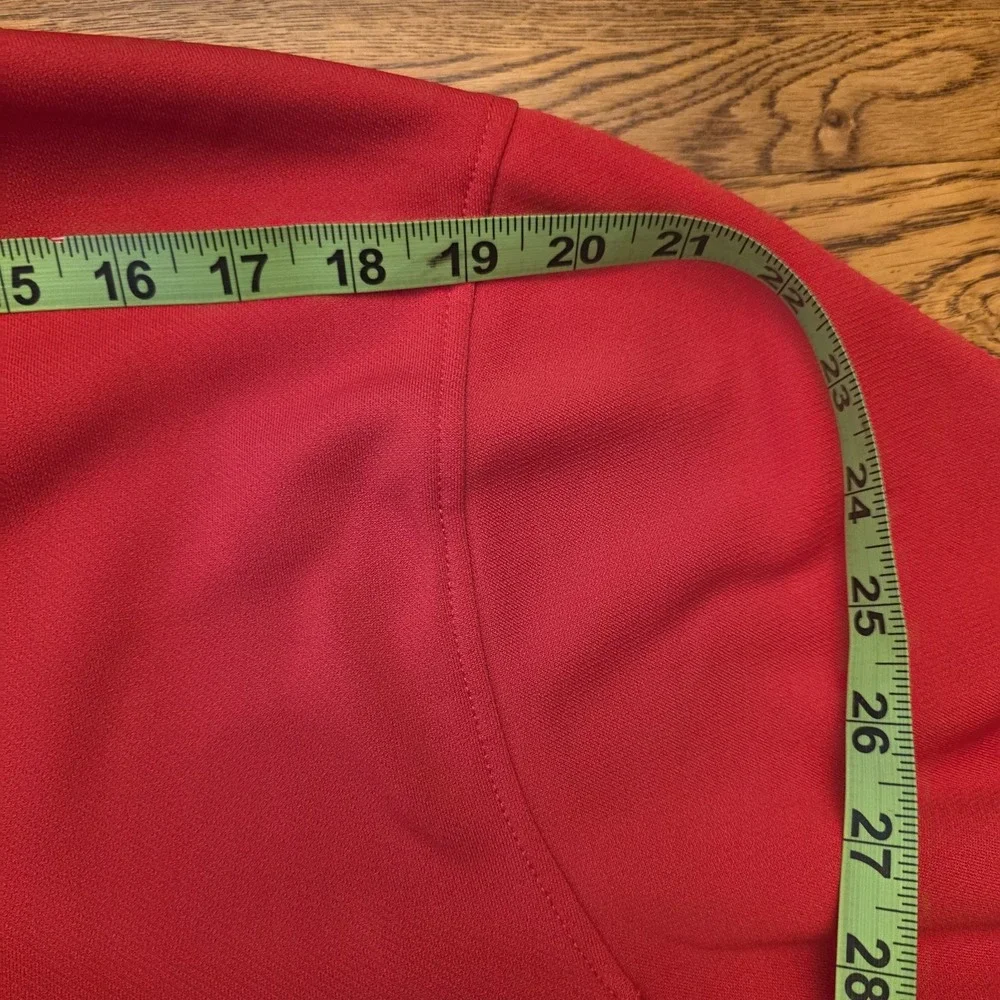 Full Zip Large‎ Unisex Hoodie Solid Red Athletic Casual Activewear Clique
